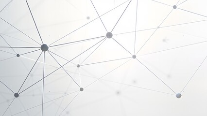 Abstract network of connected nodes