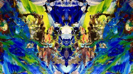 Abstract art background . Hand painting artwork on canvas .