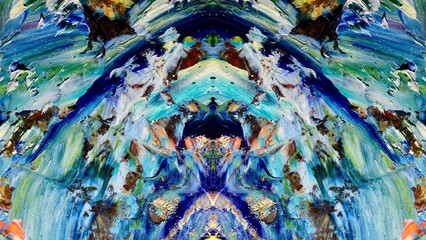 Abstract art background . Hand painting artwork on canvas .