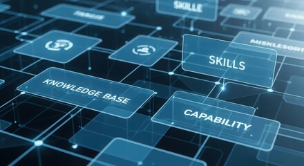 Interactive interface displaying abilities and talent management options