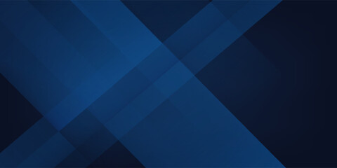 Obraz premium Blue black abstract background geometry shine and layer element vector for presentation design. Suit for business, corporate, institution, party, festive, seminar, and talks