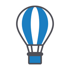 Obraz premium Hot Air Balloon Vector icon which can easily modify or edit