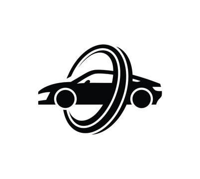 Car key with lock symbol representing vehicle security and protection
