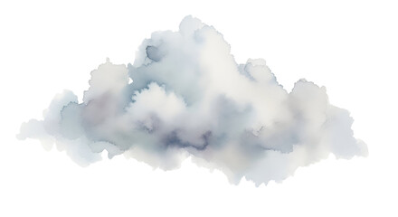 Obraz premium Watercolor cloud illustration