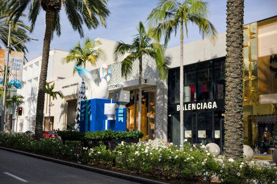 Balenciaga luxury fashion store on Rodeo Drive Beverly Hills California November 27 2025 Editorial use only 