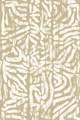 Modern zebra print contemporary organic shapes seamless patter, neutral boho rustic design. Vintage tiger stripe off white sophisticated chic home 