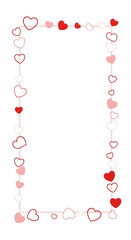 Obraz premium Charming Red Heart Frame