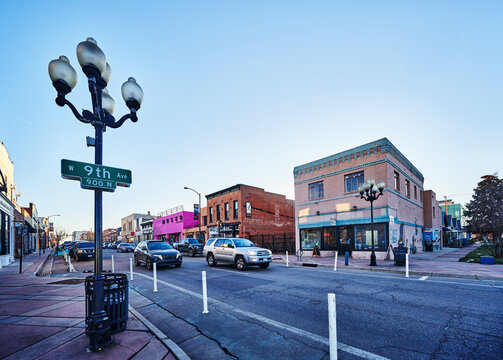 Street scene in Santa fe arts district, Denver, Colorado