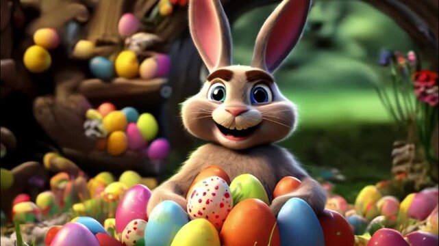 Beautiful festive composition for happy traditional holiday Easter