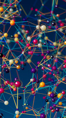 Interwoven Vibrancy: A Visualization of Molecular and Neural Networks