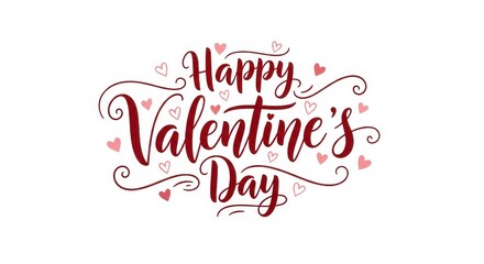 Elegant valentine's day greeting card with hearts