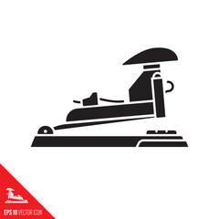 Stapler vector glyph icon. Office equipment symbol.