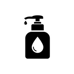 Fototapeta premium Liquid Soap Pump Dispenser Icon for Hygiene and Care