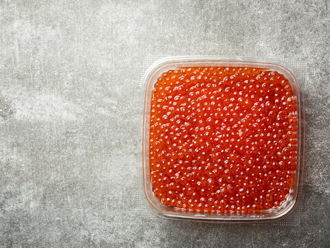 salmon roe on a plate