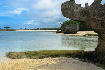 沖縄　本島　エメラルドビーチ　岩