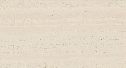 Natural seamless texture of polished beige travertine stone featuring subtle horizontal veining perfect for architectural design applications and surface backgrounds.