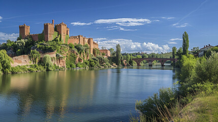 Fototapeta premium France Tarn Albi Gardens Palais de la Berbie Albi Tarn France region tarn midi pyrenees