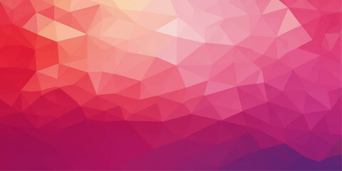 Obraz premium Abstract pink triangle background with colorful diamond polygon pattern and seamless mosaic texture for a stylish purple art backdrop vector illustration