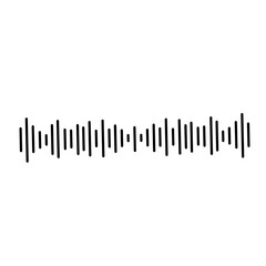 Audio waves icon vector
