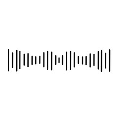 Audio waves icon vector