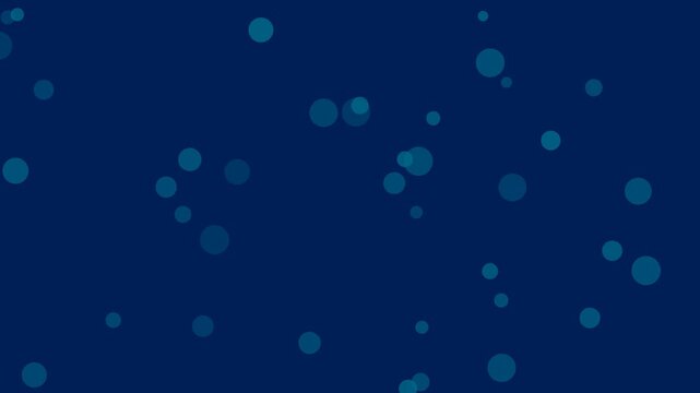 Animation bubble  bounching in screen 