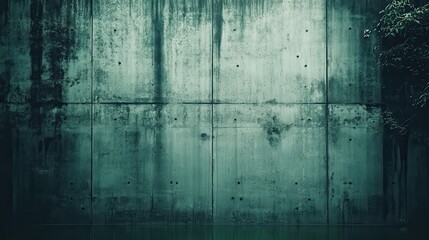 Weathered concrete wall with visible saturation lines and dark stains offers a textured abstract background