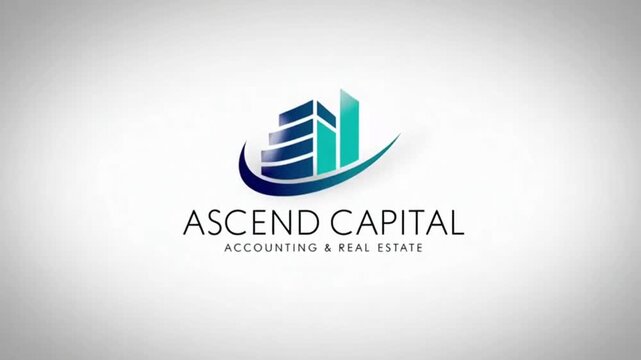 Ascend Capital logo for accounting and real estate business brand identity design