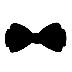 Ribbon vector silhouette