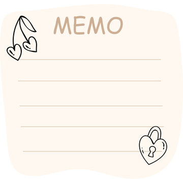 Valentine Themed Sticky Notes