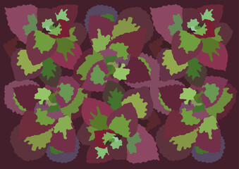 Leaves design creative and pattern background