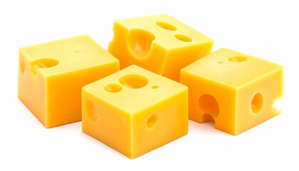 cheese isolated on white