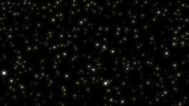 isolated gold particle background with shimmering and floating light elements | widescreen| looped animation | alpha chanel
