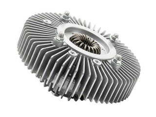 Metal heat sink with fan attachment