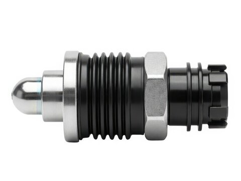 Automotive temperature sensor with metal connector