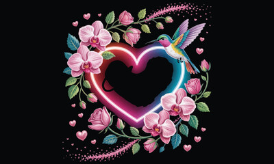 Minimalist Heart Logo Design Infinity Loop Heart Vector Illustration