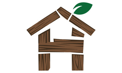 Letter H Home Logo, Letter H 3d style with home combination logo design, vector illustration