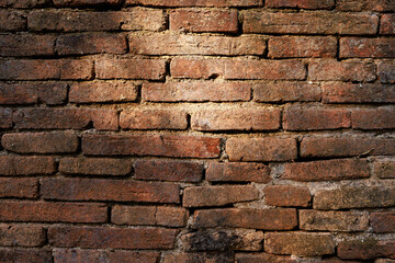 Obraz premium Old grunge wall texture with peeling paint and cracks, weathered vintage background.