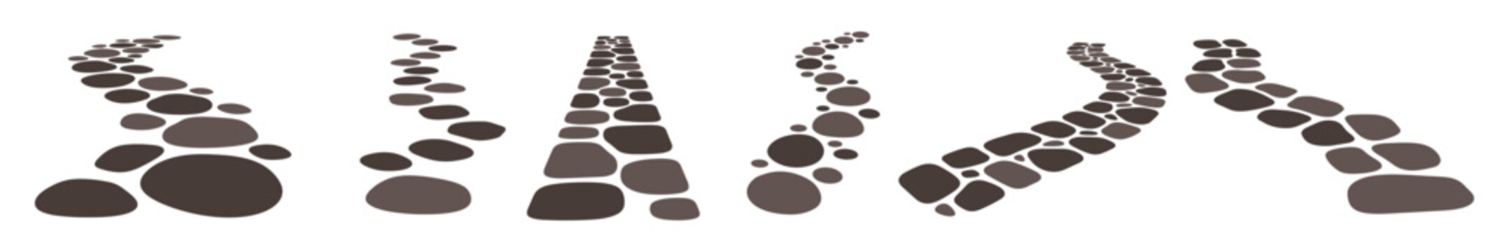 Pathway stepping Stones vector collection