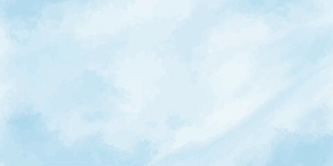 Obraz premium Abstract Light Blue Watercolor Texture Background with Soft White Blurs
