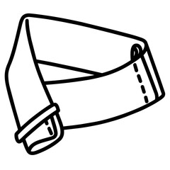 Cute Summer Life Doodle Activities hand drawn black and white outline