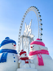 Harbin International Ice and Snow Sculpture Festival is an annual winter festival that takes place in Harbin. It is the world largest ice and snow festival.