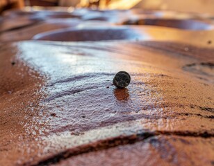 Small Ball on Wet Surface