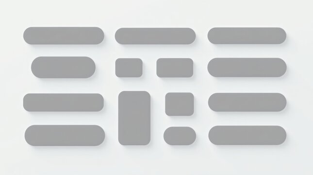 Rect&aacute;ngulos redondeados para botones de dise&ntilde;o web