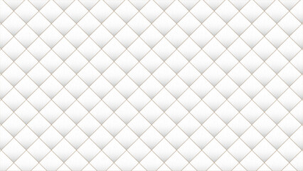 Naklejka premium white quilted fabric texture seamless pattern background for branding business cards vector background
