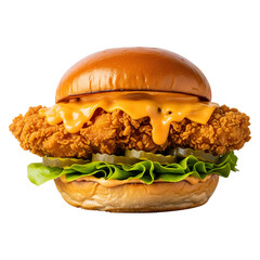 hamburger isolated on white