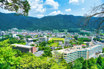 栃木県日光市　鬼怒川温泉の風景