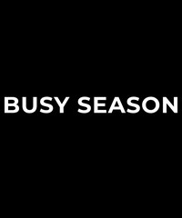 Obraz premium Busy Season – Professional Work Typography