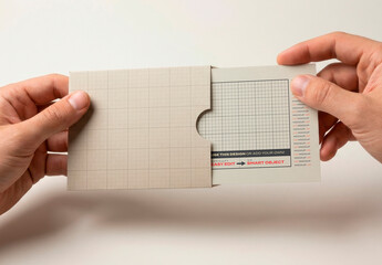 Card Taking out Envelope by Hands Mockup