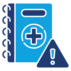 Obraz premium Preparedness Flat Blue Icon
