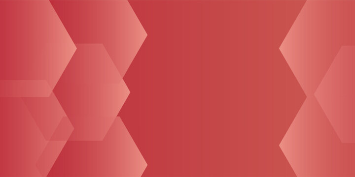Abstract colorful red hexagon background. Simple geometric pattern design. Eps10 vector